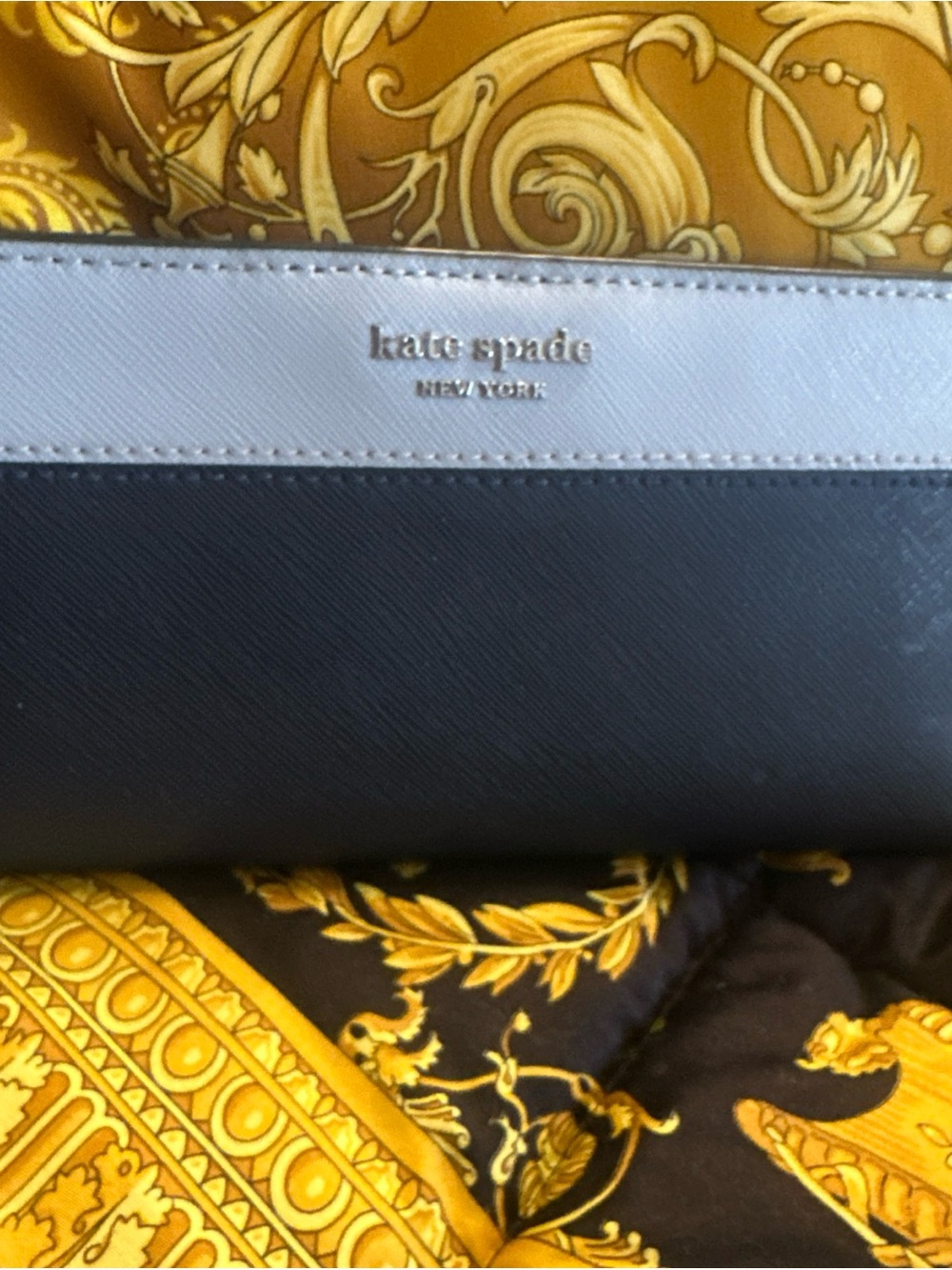 kate spade two tone Blue Slim Leather Cardholder